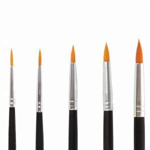 Кисти в наборе 05шт. синтетика круглая(1,2...